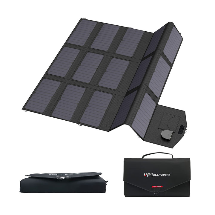ALLPOWERS 100W Faltbares Solarpanel Tragbares Solarpanel Monokristalline Solarmodul Solarladegerät m