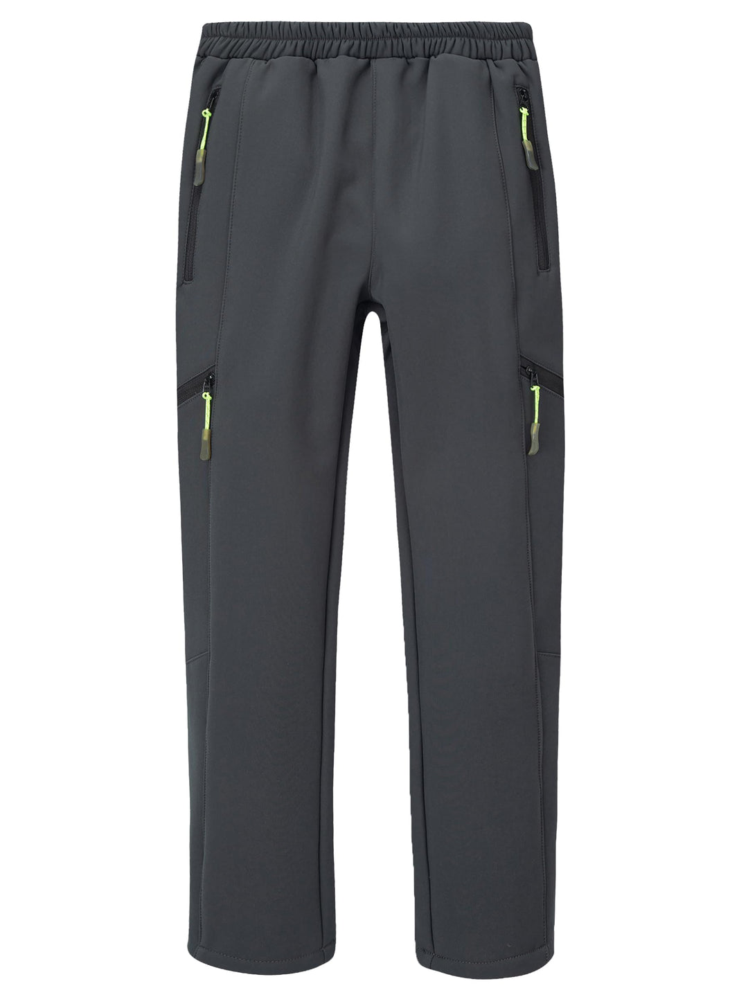 CAMLAKEE Trekkinghose Kinder Thermohose Jungen Wanderhose Mädchen Hose Gefüttert 128-134 Grau, 128-1