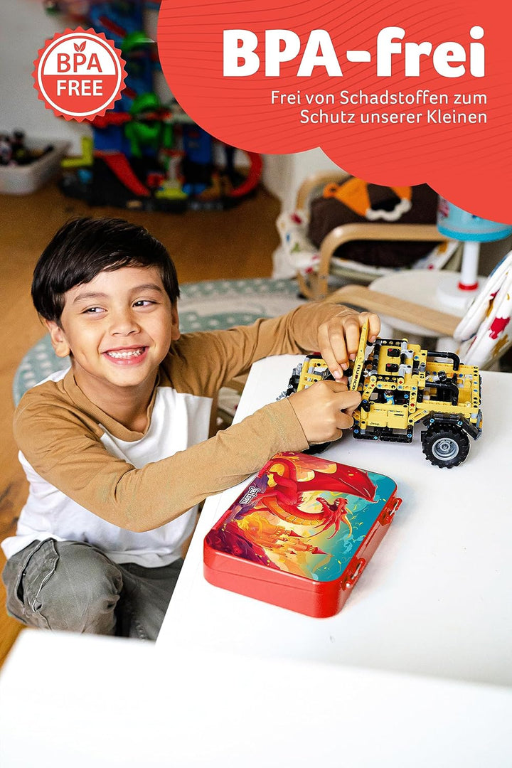 Jarlson® Brotdose Kinder mit Fächern - TONI Lunchbox - Bento Box auslaufsicher – Jausenbox für Kinde