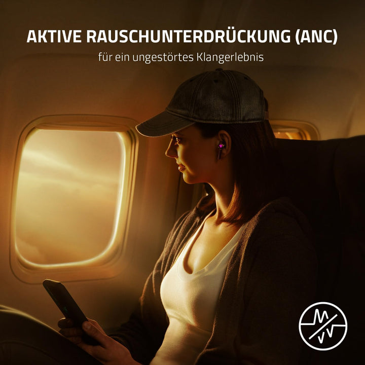 Razer Hammerhead True Wireless (2nd Gen) - True Wireless niedrig Latenz Ohrstöpsel mit Razer Chroma