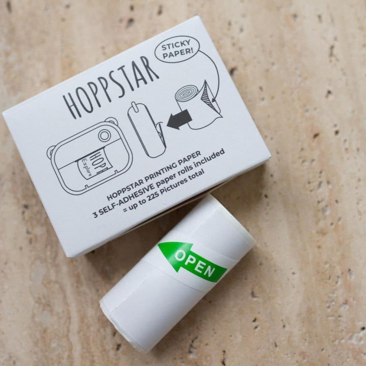 Hoppstar Modell Hoppstar Nachfüllpapier, 3 Rollen selbstklebendes Papier