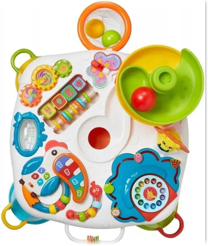 Coil Aktivitätentisch für Babys und Kinder, interaktiver Kugelbahn- und Rutsche-Spieltisch, Lernspie