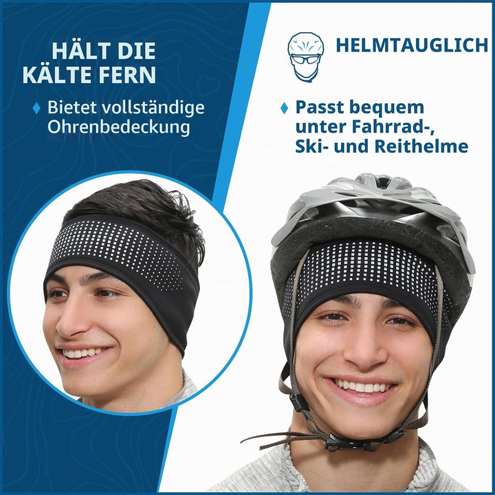 TrailHeads Tempo Stirnband Herren Sport - Lauf Stirnband Damen Winter | Ohrenschützer | Feuchtigkeit