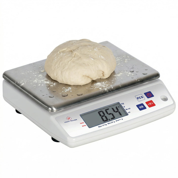 Professionelle Digitale Küchenwaage 10 kg IP53-240x240x75 mm | Präzise Messungen bis 10 kg • IP53-Sc