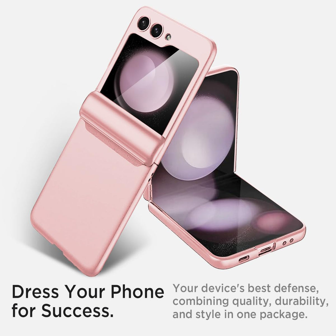 Miimall Kompatibel mit Samsung Galaxy Z Flip 5 Hülle mit Scharnierschutz Magnetischer [Externer Bild