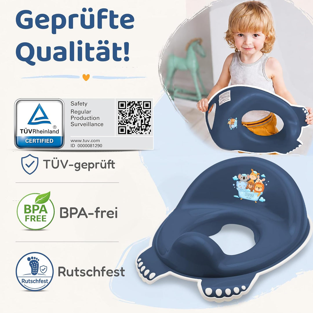 Kinder Toilettensitz TÜV Rheinland geprüft! Toilettenaufsatz für kinder ab 2 Jahre mit Anti-Rutsch B