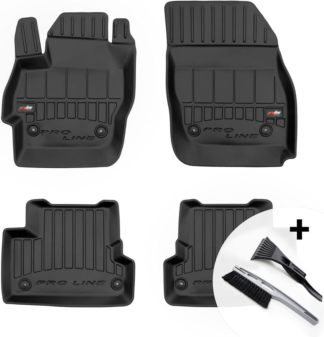 moto-MOLTICO 3D Gummimatten Auto Fussmatten Gummi Automatten 4-teilig Set - passend für Mazda 3 II 2