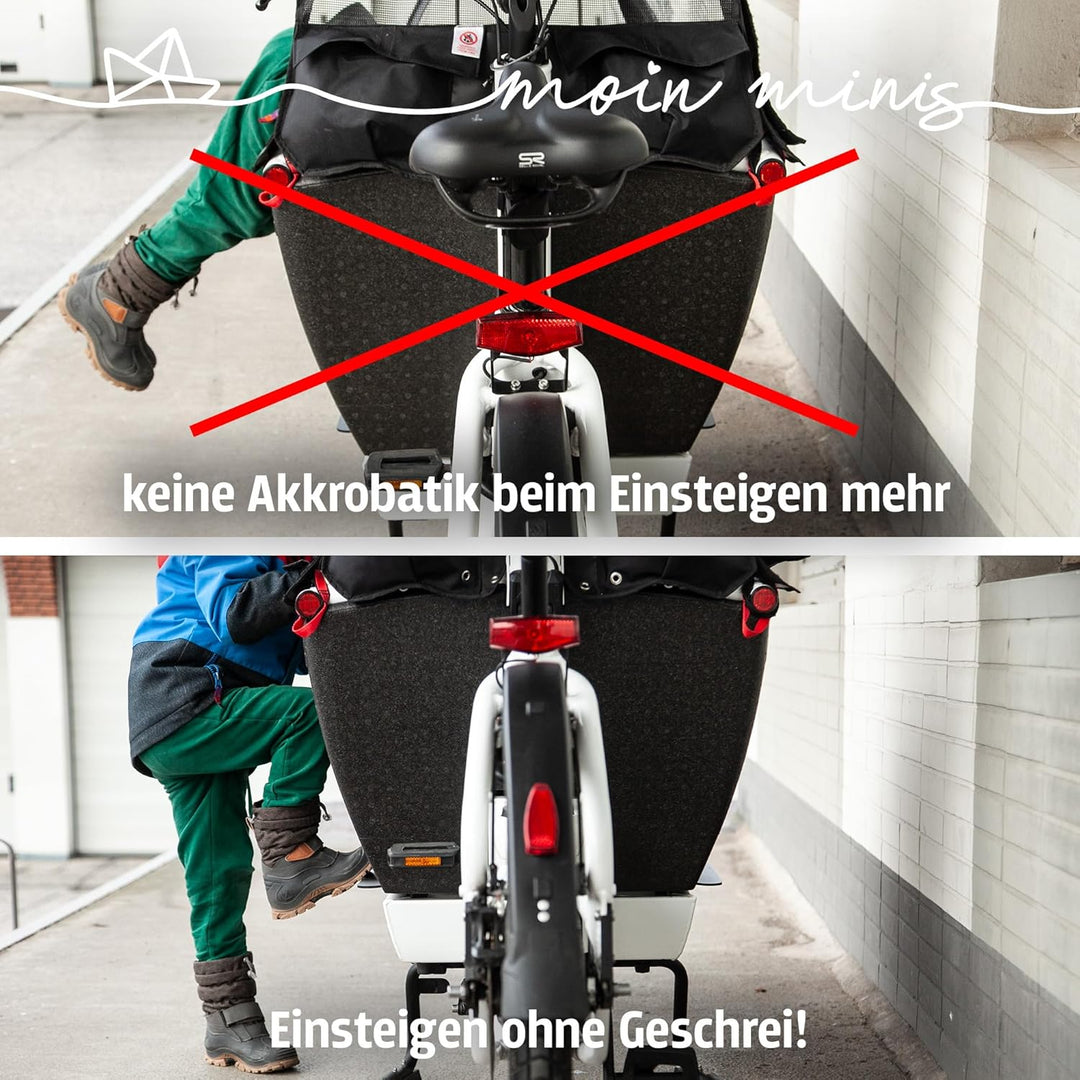 Einstiegshilfe für Urban Arrow Family Lastenrad Fahhrad Cargo Bike Trittbrett für Kinder Trittstufe