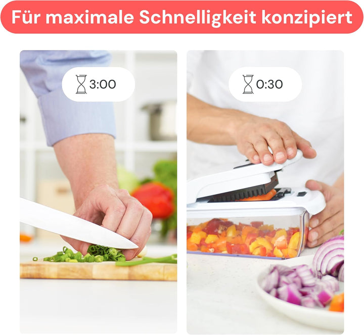Gemüseschneider Spiralschneider Gemüsehobel - Gemüse Schneider Zwiebelschneider Kartoffelschneider O