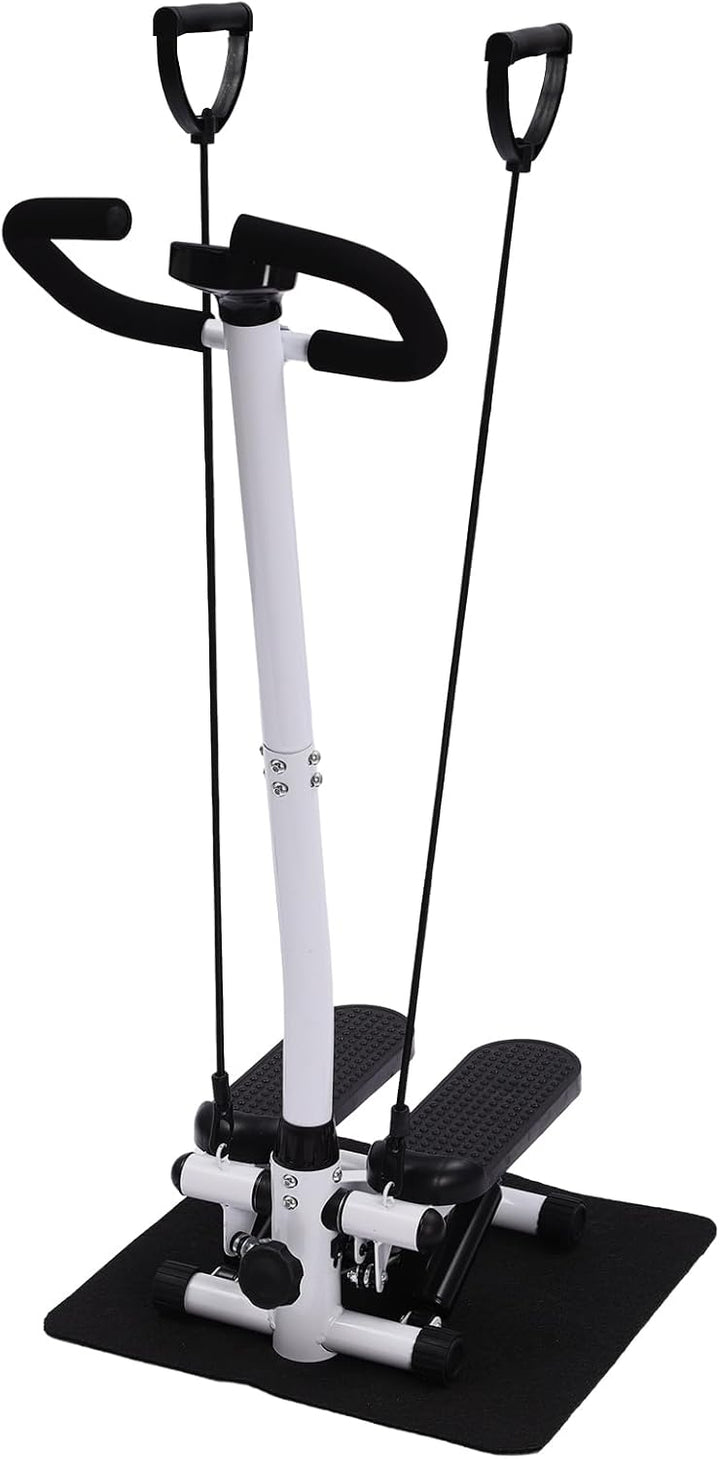 Swingstepper Mini Stepper Zuhause Für Fitness Stepper Mit Lenker 150 Kg Widerstandsbänder Display Fü