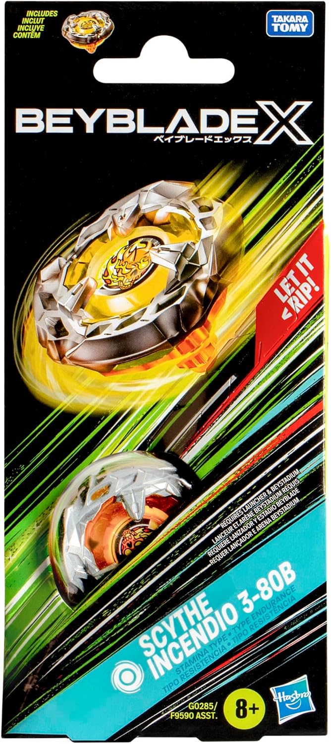 Beyblade X Booster Single Pack HSG0285 Scythe Incendio 3-80B