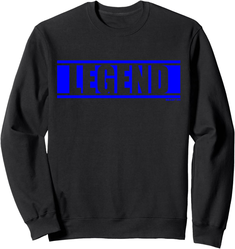 Legend Blau Gym Fitness Workout blaue Schrift Druck Motiv Sweatshirt