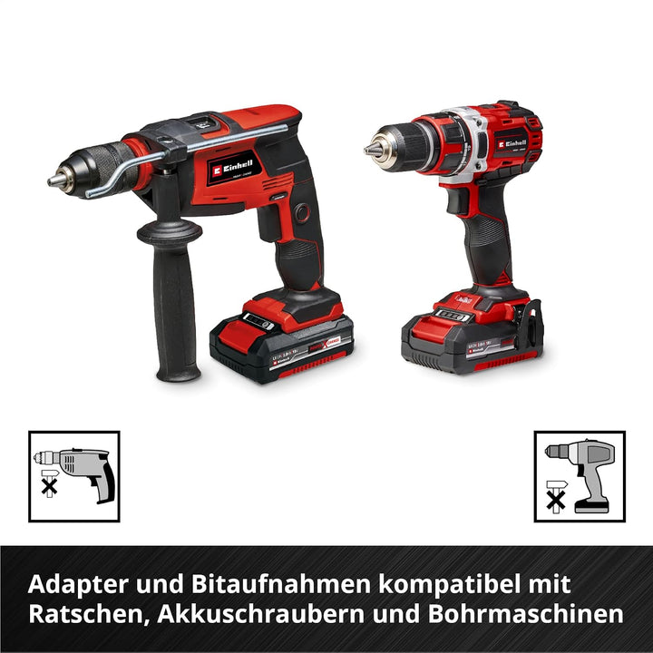Einhell Werkzeugkoffer 233-tlg. (Umschaltknarren, Gabel-Ringschlüssel, Bit-Sortiment, Stecknüsse, Ve