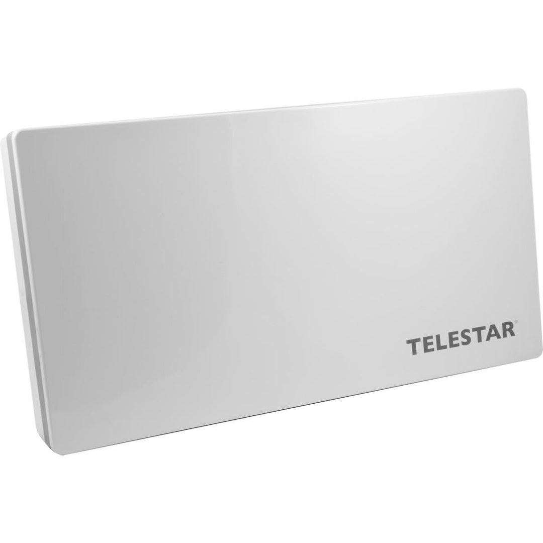 Telestar Digiflat 2 Twin Sat Flachantenne für 2 Teilnehmer (LNB: 0,2dB, 33,7 dBi Gewinn, Fenster-Wan