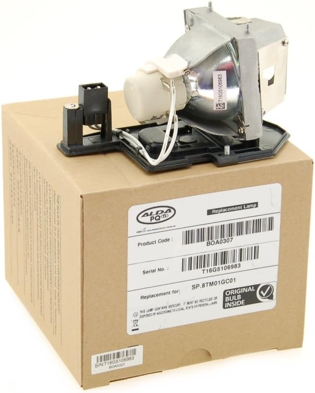 Alda PQ Professionell, Beamerlampe kompatibel mit SP.8TM01GC01, BL-FU190D für OPTOMA GT760, W305ST,