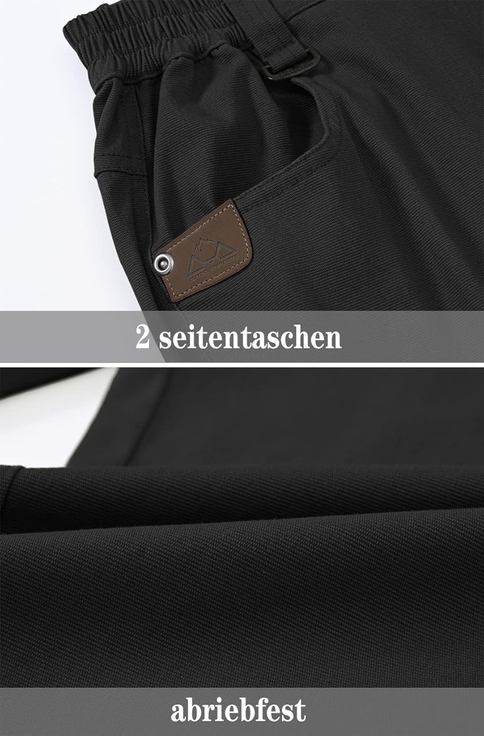 YSENTO Herren Cargohose Männer Arbeitshosen Stretch Chino Kargohosen Vintage Baggy Hosen Baumwolle 4