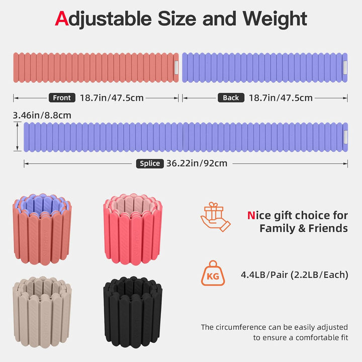 Abahub Magnetische Gewichte Hand Fuss Wrist Ankle Weights Handgelenk Gewichte für Beine und Arme Set