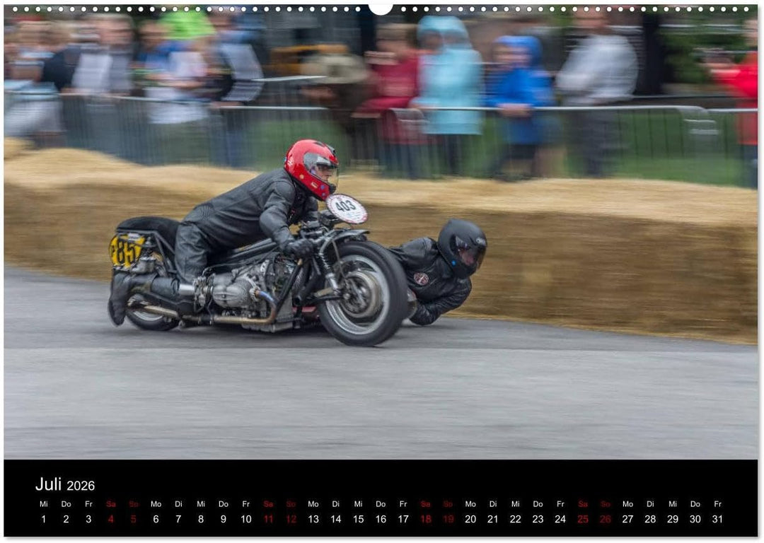 Motorsport Klassiker (hochwertiger Premium Wandkalender 2026 DIN A2 quer), Kunstdruck in Hochglanz: