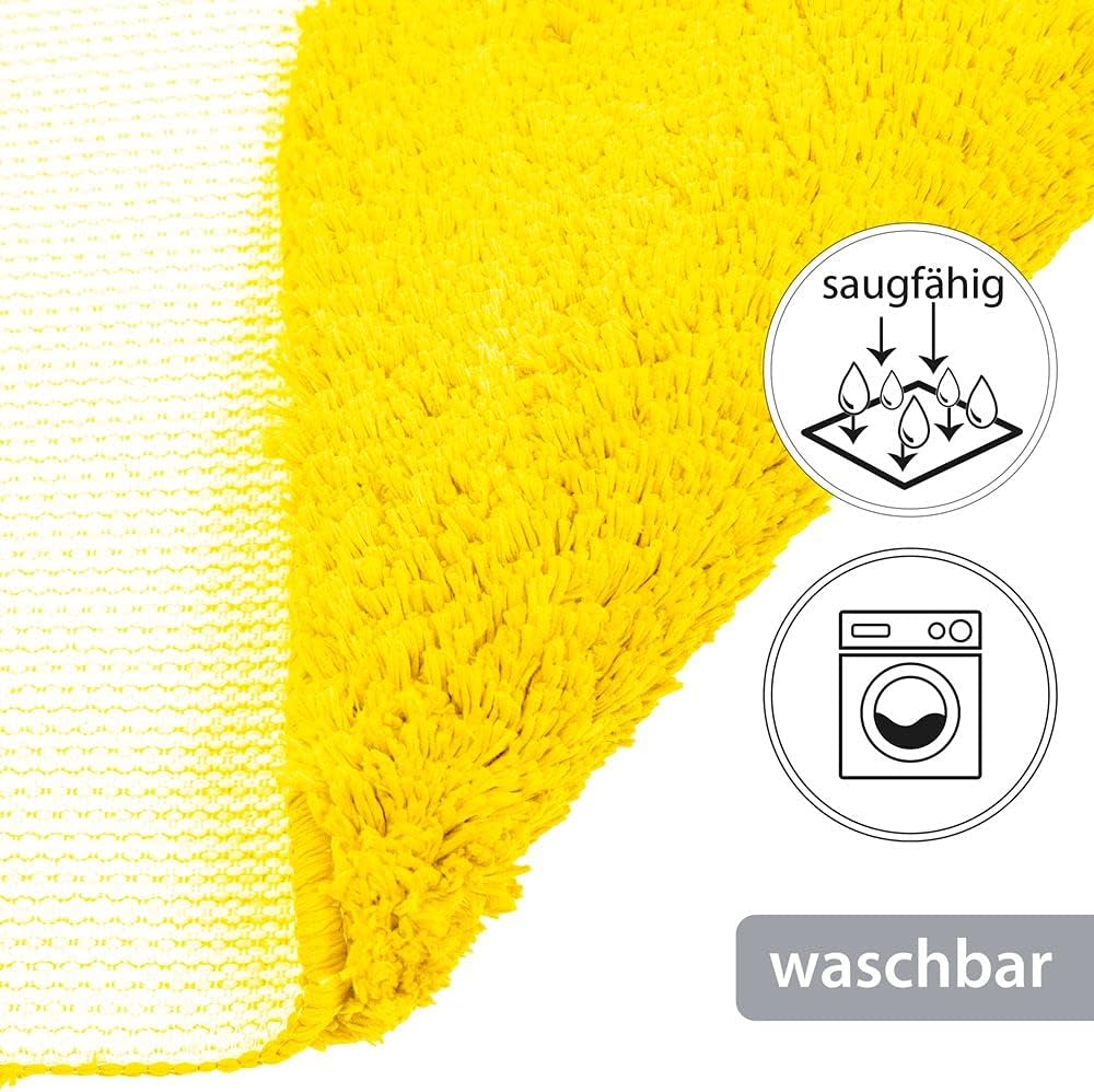 PANA Flauschiger Duschvorleger mit Eckausschnitt • Badematte in versch. Farben und Grössen • Badtepp