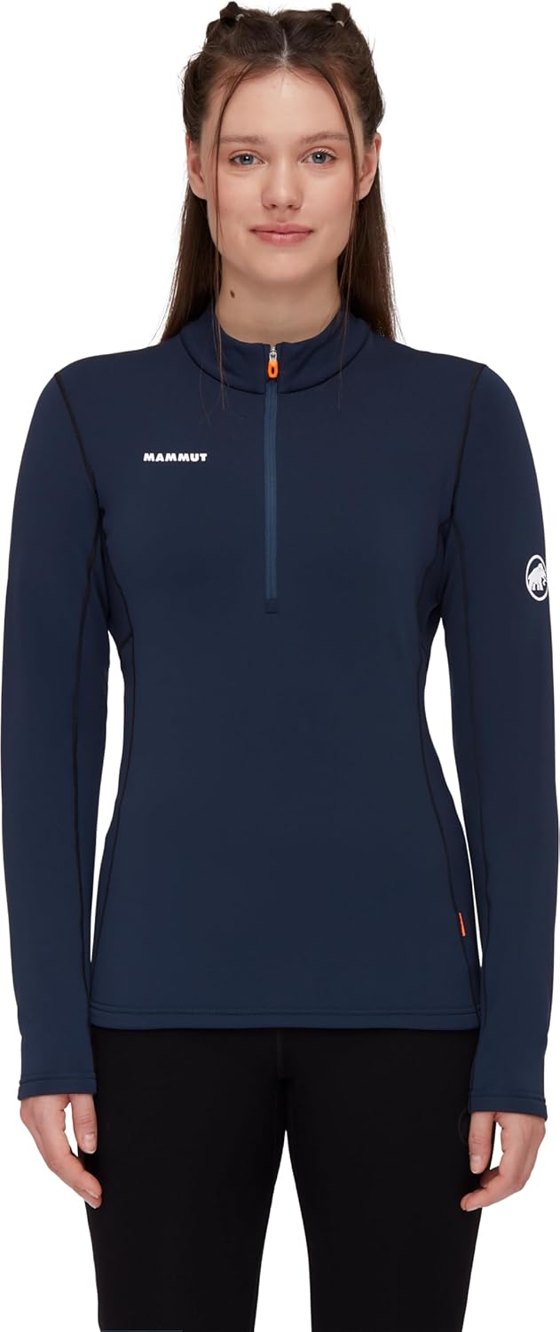 Mammut Aenergy ML Pullover mit halbem Reissverschluss Damen, Marine-black