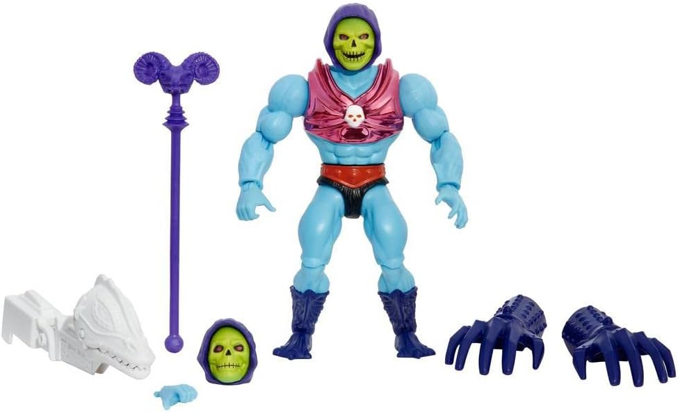 Masters of the Universe HDT23 - Origins Deluxe Skeletor mit Klauen, 14 cm grosse Actionfiguren, Figu