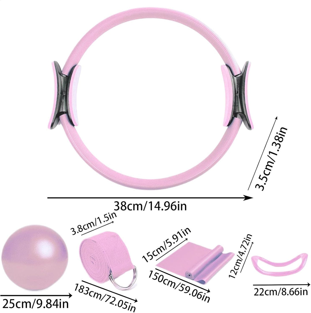 Pilates Ring Set, Pilates Essentials Kit Für Frauen, Pilate Ring Und Ball Set, Widerstandsbänder - 5