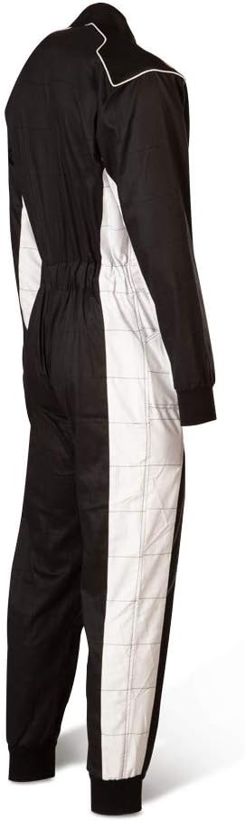 Speed Kartoverall Schwarz/weiss - Denver HS-2 Modell 2018 Racewear (110 Kindergrösse)