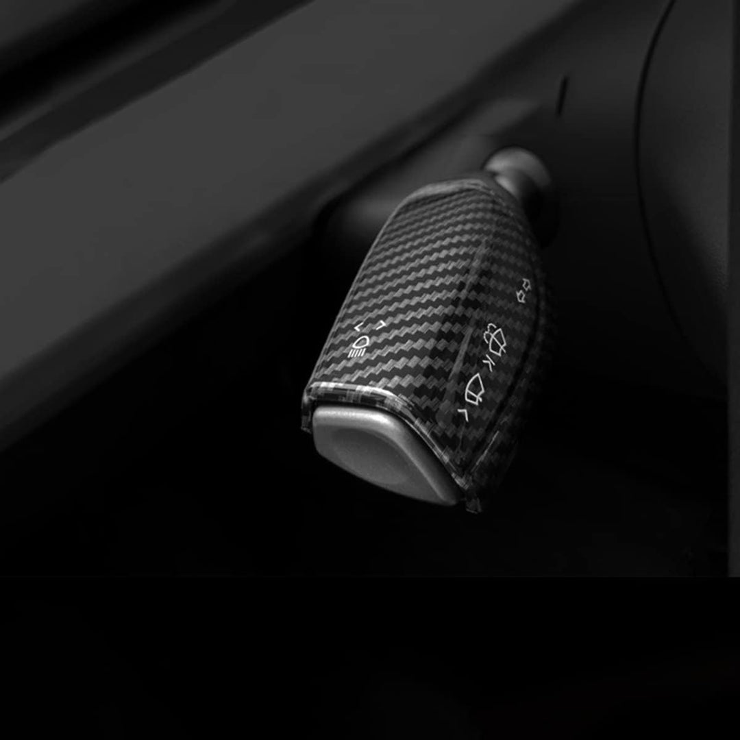 KYYET Kompatibel mit Tesla Model 3 Model Y Säulen-Schalthebel, Hebel, Lenkrad, Innenschutzzubehör (K