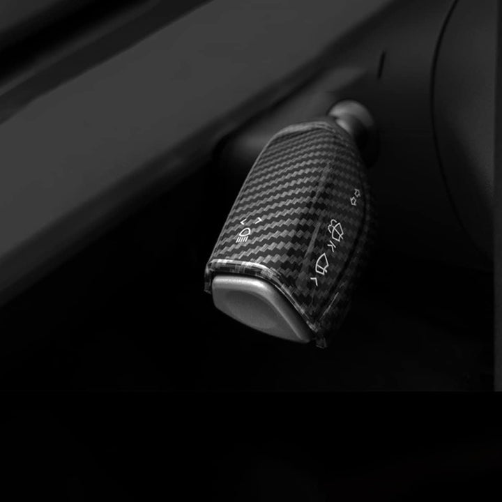 KYYET Kompatibel mit Tesla Model 3 Model Y Säulen-Schalthebel, Hebel, Lenkrad, Innenschutzzubehör (K