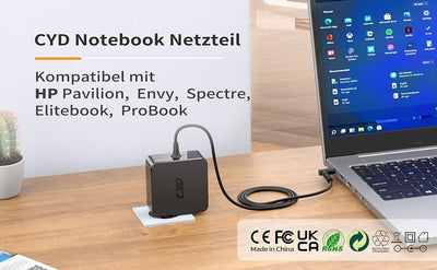 CYD 45W 19.5V 2.31A PowerFast-Notebook-Netzteil AC-Adapter für Laptop-Ladekabel-HP 15-dy1024wm 14-DQ