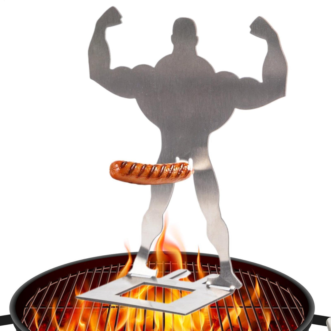 Edelstahl-Hot-Dog-Halter – wiederverwendbarer Wurst-Servierständer für Grill, Kochen, tragbares Lebe