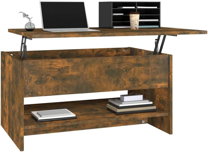 FIRBNUS 80x50x40 cm Couch Tisch Wohnzimmertisch Höhenverstellbar Beistelltisch Wohnzimmertisch Verst