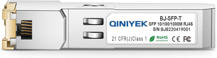 [2Pack] QINIYEK 1.25G SFP auf RJ45 Module, 10/100/1000BASE-T Kupfer SFP Transceiver für Cisco GLC-T/