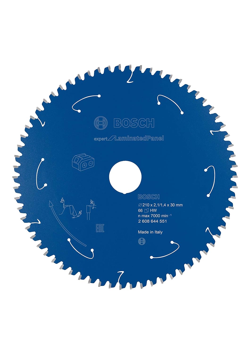 Bosch Accessories 1x Kreissägeblatt Expert for Laminated Panel (Spanplatten, Sägeblatt Ø 210 x 30 x