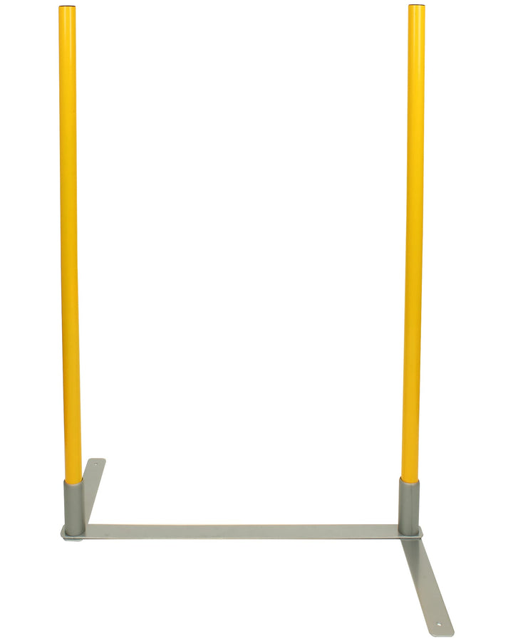 2by2 Weave Poles – Gelb – 2er Set Agility-Slalomstangen mit Metallbasis – für Training & Parcoursauf