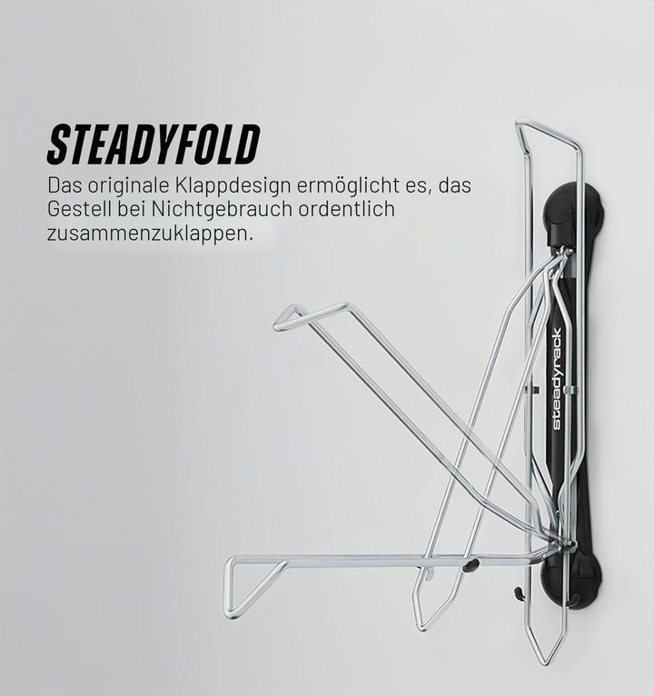 Steadyrack Fahrrad Wandhalterung - Classic Rack - Fahrrad Wandhalterung Vertikal als Aufbewahrungslö
