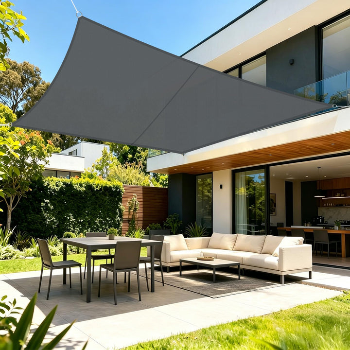 LOVE STORY Sonnensegel Wasserdicht 3x4m Rechteckig PES Polyester Sonnenschutz Windschutz Balkon Terr