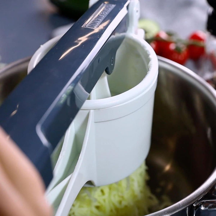 FACKELMANN Spätzlepresse #easyprepare, Kortoffelpresse mit 3 austauschbaren Lochscheiben, Presse mit
