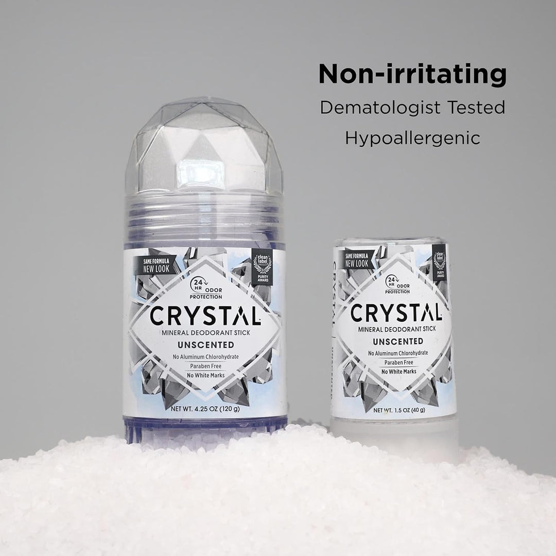 Crystal, Körper-Deodorant, Stick, ohne Duft, 125 ml Original 125 ml (1er Pack), Original 125 ml (1er