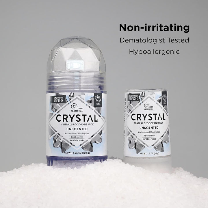 Crystal, Körper-Deodorant, Stick, ohne Duft, 125 ml Original 125 ml (1er Pack), Original 125 ml (1er
