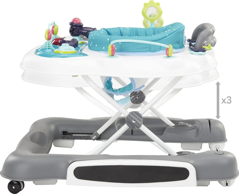 Babymoov 5-in-1 Lauflernhilfe, Gehfrei bis 12 Monate, Lauflernwagen bis 24 Monate, inkl. Spielekonso