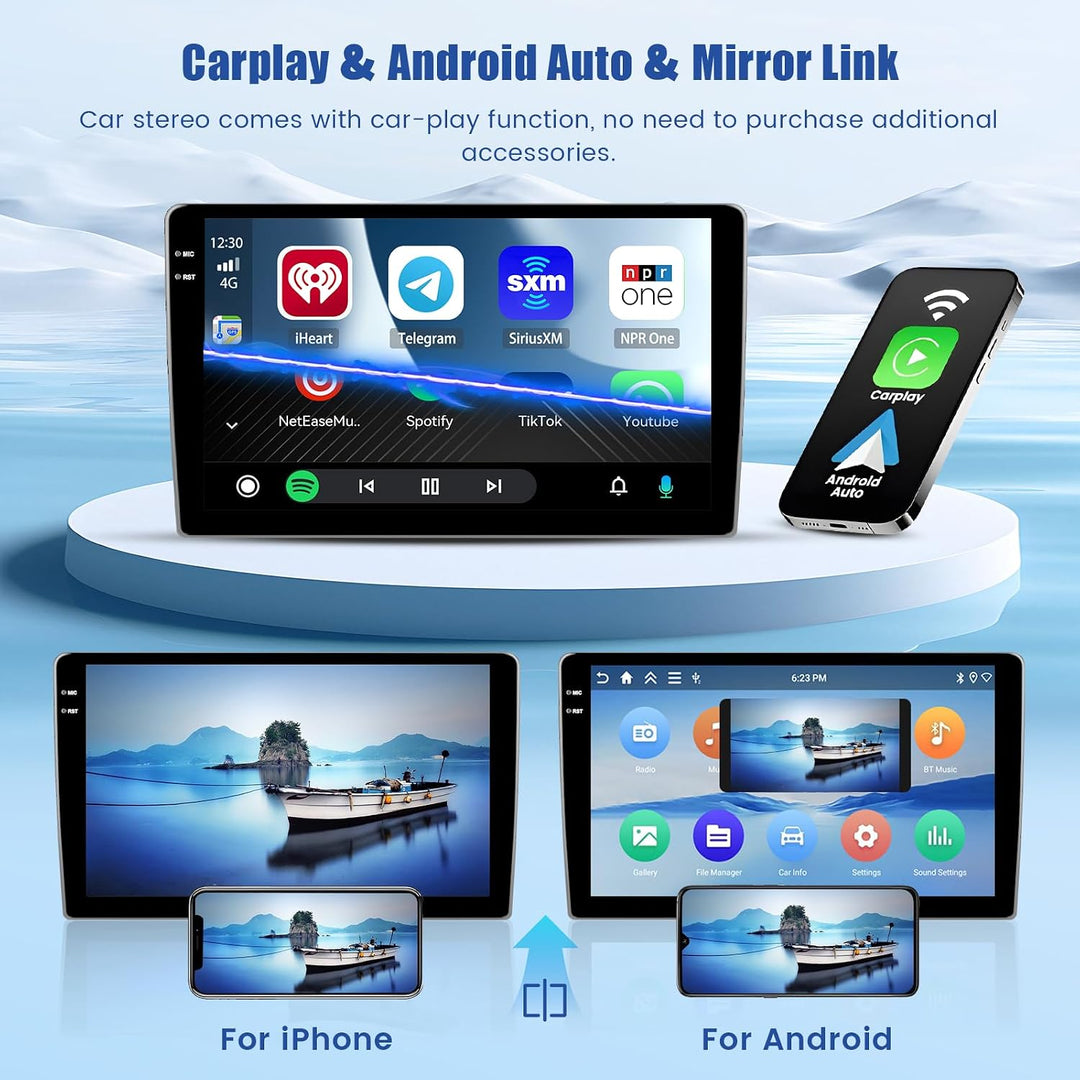 [4G+64G] Inefala Android 15 Autoradio für FIAT Bravo 2008-2013 mit Wireless Carplay Android Auto, 9