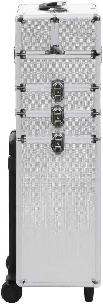 vidaXL Kosmetikkoffer mit 4 Etagen Ablagen Beauty Case Schminkkoffer Friseurkoffer Schmuckkoffer Tro