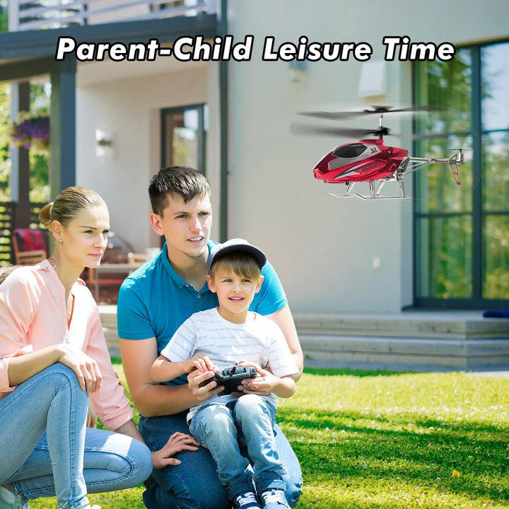 VATOS RC-Hubschrauber für Jungen, 2.4G Ferngesteuerter Hubschrauber mit LED-Licht für Kinder ab 12 J