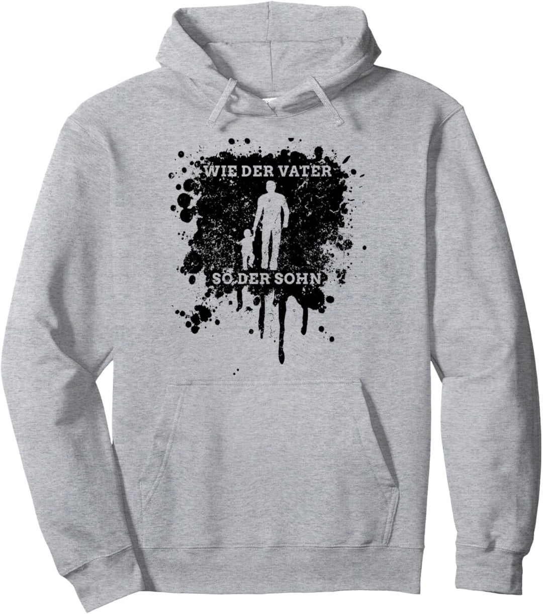 Wie der Vater so der Sohn - schwarze Edition Partnerlook Pullover Hoodie