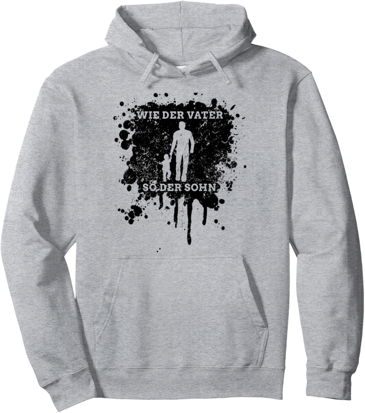 Wie der Vater so der Sohn - schwarze Edition Partnerlook Pullover Hoodie
