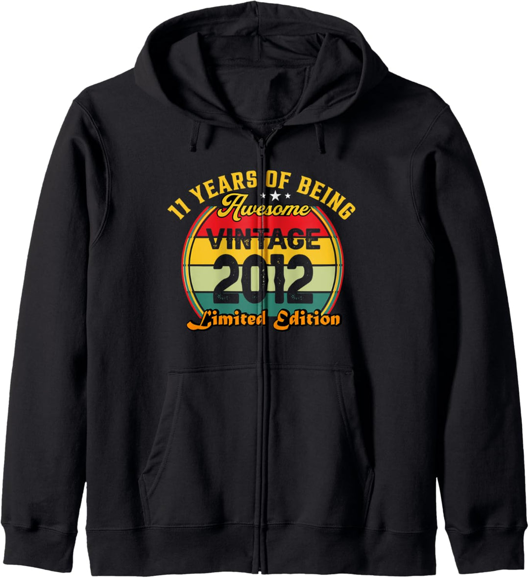 11 Year Old Vintage 2012 Limited Edition 11. Geburtstag Kapuzenjacke
