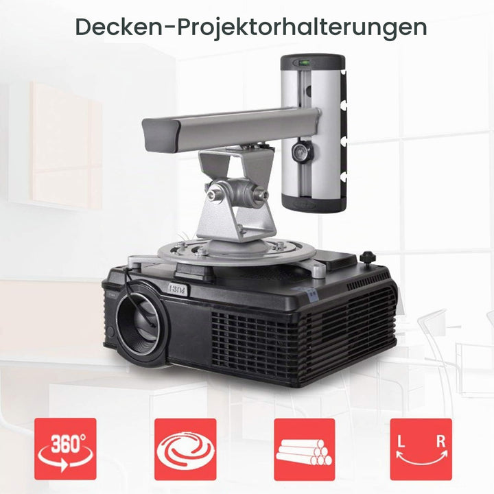 HFTEK – Universal-Wand-Halterung für Beamer und Projektoren (FA03PRS)