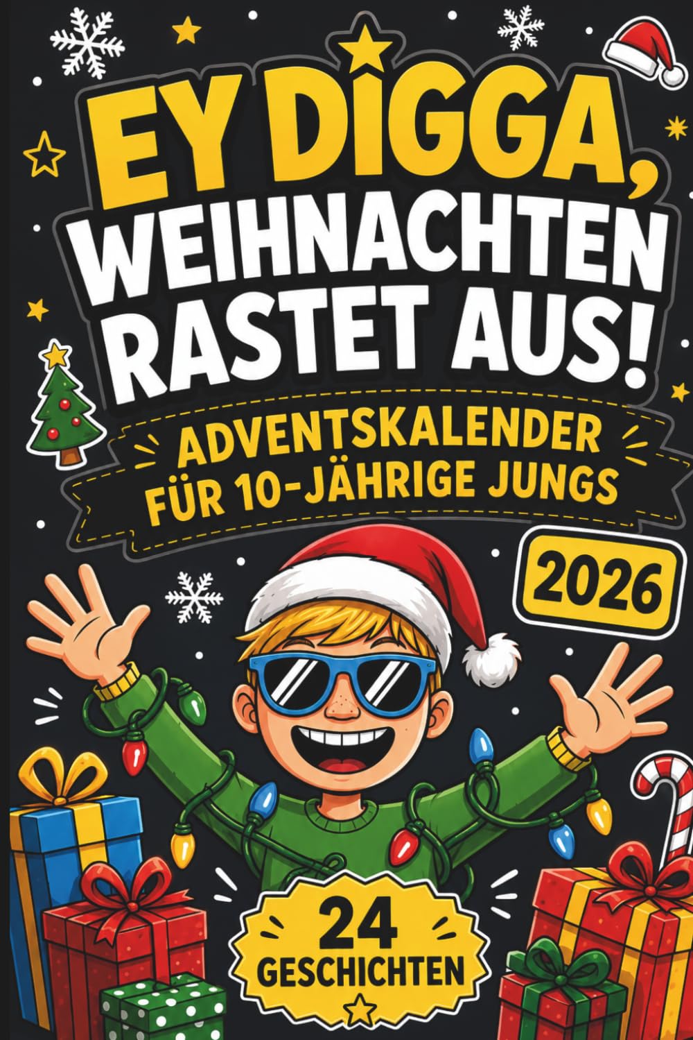 Ey Digga, Weihnachten rastet aus!: Der Kurzgeschichten-Adventskalender für Jungs ab 10 – 24 chaotisc