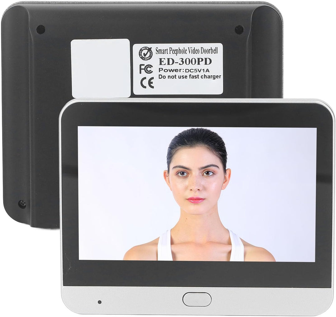 Focket Gucklochkamera für Wohnungstür, WiFi-Video-Türklingel Digitale Türkamera mit 4,3 Zoll TFT-LCD